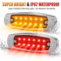 Feux latéraux LED 24V pour voiture, feux de signalisation LED 12V pour camion, feux de gabarit latéraux pour camion, feux d'avertissement de virage pour remorque et camping-car - Vente chaude