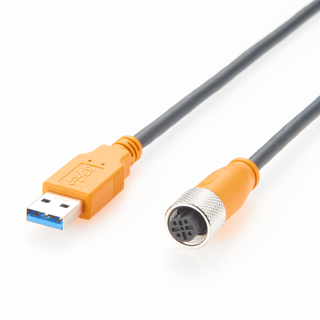 IFM E12689 Compatible USB3.0 Braid Shielded Pure Copper PVC Jacket Computer Data & Power Cable