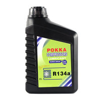 POKKA 1L R134a Kompresor Udara, Pelumas Kompresor Refrigerant AC Otomotif untuk Bus Truk Mobil