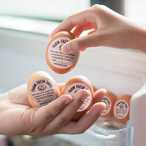 Trứng Đặt Trên Ngày Sticker Trang Trại Tươi Trứng Tròn Dán Trứng Gà Carton Nhãn Cho Nông Dân Của Thị Trường Bao Bì Trang Trại - Product Image 2