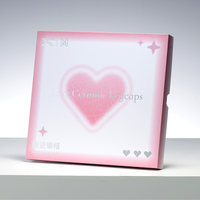 Capuchons de touches en céramique XVX en forme de cœur, effet émail craquelé, translucides, profil Cherry
