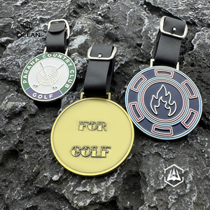 व्यापार उपहार उत्कीर्ण गिववे फैशन कस्टम गोल्फ बैग टैग पदक विजेता - Product Image 1