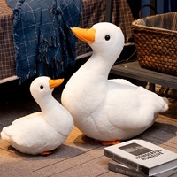 Peluche de Simulation de Canard Blanc Mignon et Doux pour Bébé Poupée Confort PP Coton Maille en Nylon Personnalisable OEM ODM Caneton Animal en Peluche