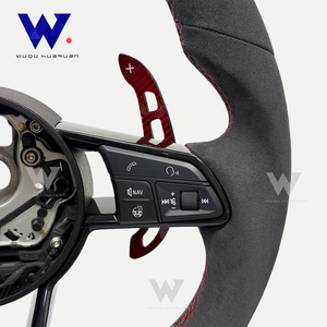 Volant de direction magnétique en peau de cerf pour <span class=keywords><strong>Audi</strong></span> A1 A3 A4 A5 A6 A7 C6 C7 S3 S4 S5 S7 <span class=keywords><strong>Q3</strong></span> Q5 Q7 SQ5 <span class=keywords><strong>RS</strong></span> RS3 RS5 RS6 B8 B9 8P R8 TT - Product Image 4