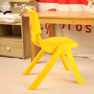 Modern Design Plastic <b>Square</b> Stool Multiple Colors Stackable Solid Back <b>Foam</b> Filled Kids Chair for Home and Bedroom Use - Product Image 4