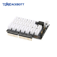 ACEBOTT ESP32 Shield Board V1.0 Placa de extensión Placa de expansión Módulo de placa de expansión para desarrollo de microcontroladores Arduino