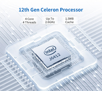Mini PC industriel sans ventilateur Intel Celeron J6412 2,0 GHz Turbo Dual 4K HD USB 3.1 TPM 2.0 PC industriel embarqué pour entrepôt