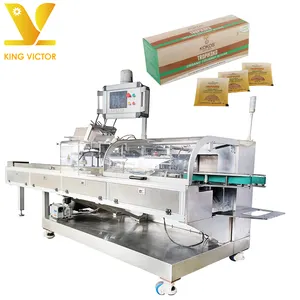 KV Automatic Puff Pastries Flow Pack Komplette Verpackungs linie für Karton ier boxen mit modifizierter Atmosphäre