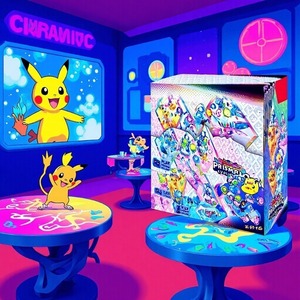 Carte Pokémon Pikachu, Pack de Boosters Pokémon, Série Sword Shield, Boîte Mystère, Cartes Brillantes Pocket Monster, Modèle en Papier 2960, 4-6 Mois - Product Image 2