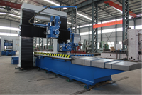 Fraiseuse à portique double colonne de haute précision, modèle industriel robuste pour le fraisage planaire du métal, à commande automatique et facile d'utilisation