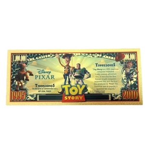 Billetes <span class=keywords><strong>de</strong></span> Anime <span class=keywords><strong>de</strong></span> Toy Story Modelo 2026, Nuevos Billetes <span class=keywords><strong>de</strong></span> Juguete Americanos Bañados en Oro <span class=keywords><strong>de</strong></span> 24K para Regalos - Product Image 4