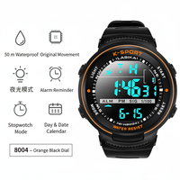 Jam Tangan Digital Tahan Air LASIKA K-sport untuk Olahraga Lari, Perlengkapan Renang Baru, Tahan Air, Tali Plastik, Termasuk Kotak