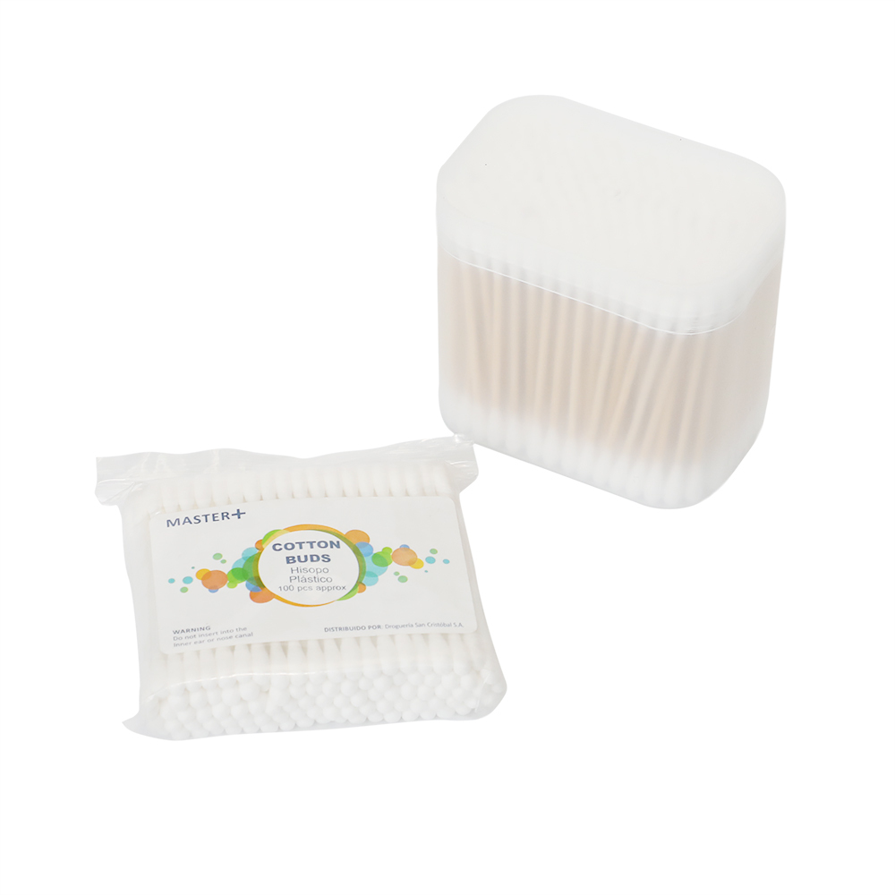 В черном деревянном корпусе хлопок swabs0.5mmx7.5cm