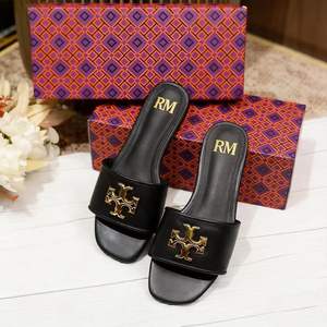 Sandales pour femmes, chaussures décontractées à empeigne en PU, style tendance, pantoufles, sandales <span class=keywords><strong>Tory</strong></span> <span class=keywords><strong>Burch</strong></span>, chaussures pour femmes - Product Image 2