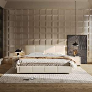 <span class=keywords><strong>Lit</strong></span> <span class=keywords><strong>de</strong></span> style moderne Yisi, taille king, avec revêtement en cuir véritable et cadre en bois, meubles <span class=keywords><strong>de</strong></span> <span class=keywords><strong>maison</strong></span> pour chambre à coucher - Product Image 1