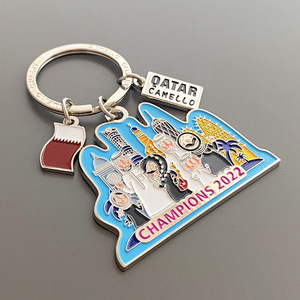 QY <b>Metal</b> <b>Key</b> <b>Chain</b> Custom Enamel Travel Souvenir Keyring City Landmark Pendant Gift bag charm - Product Image 5