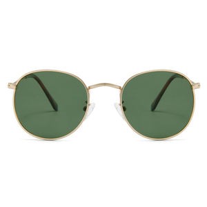 2022 UV400 Gafas de Sol de metal dorado Redondo Cat.3 Tonos polarizados Hecho en China - Product Image 2