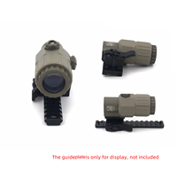Tactical Prism Scope G33 Magnifier Sight Switch Side Mount Quick Release Mount Aluminum Housing 3X Magnification 20mm/21mm Fit