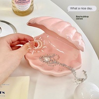 Ornement de bureau en forme de coquillage, cadeau de la Saint-Valentin, cadeau d'anniversaire, veilleuse pour filles, design moderne et simple, boîte de rangement