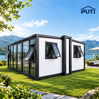 Unité de logement modulaire préfabriquée de 20 pieds, conforme aux normes canadiennes, isolée thermiquement, résistante à l'hiver, extensible et mobile, type conteneur.