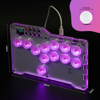 Flatbox Gamepad Pro Hitbox Arcade Stick pour P5 jeux de combat Hot SWAP Cherry Switch contrôleur sans levier pour PS4/PS3/NS/PC