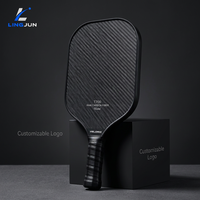 Raquette de pickleball en fibre de carbone LingJun - Équipement sportif haute performance avec noyau en nid d'abeille T700 235g 420x190mm