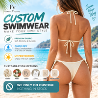 Nouvelle collection 2026 : Ensemble de bikinis de luxe personnalisés pour femme, maillot de bain côtelé plissé, tenue de plage, vente en gros usine, tendance