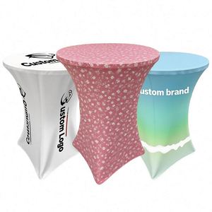 Hot Selling Fashionable Cocktail Tablecloth Banquets Wedding Cocktail <b>Table</b> Cover Trade Show Cocktail <b>Table</b> <b>Cloth</b> - Product Image 1