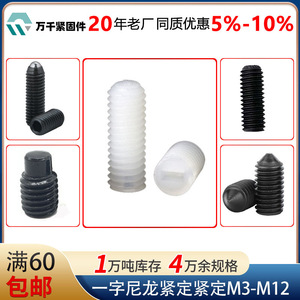 Wanqian Fasteners Nylon Set Screws M3 M4 M5 M6 M8 M10 M12 Flat Head Metric Standard Thread Plastic Machine Screws - Product Image 4