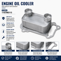Carcasa Superior del Filtro de Aceite del Motor para BMW M3 M5 M6 OE 11427802113, Alto Rendimiento de Sellado, Resistente a la Corrosión