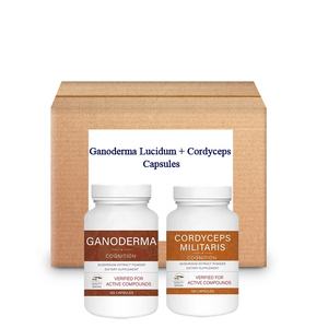 Pacote Atacado do Fornecedor com Cápsulas de Ganoderma Lucidum (120 unidades) e Cordyceps (120 unidades) - Product Image 1