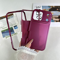 Nouvelle Coque de Téléphone Antichoc en TPU Anti-traces de Doigts à Texture Métallique Mate, Style Assemblé, pour iPhone 17 Pro Max 16 15 14