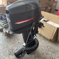 Moteur hors-bord à propulsion par jet 2 temps 30 CV 496 CC robuste à arbre court pour bateaux de pêche gonflables, en fer ou en plastique
