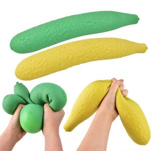 Juguete Antiestrés Jumbo, Alivio de la Ansiedad, Juego Sensorial, Forma de Pato y Plátano de Espuma - Product Image 3