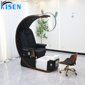 Fauteuil de Pédicure et <span class=keywords><strong>Manucure</strong></span> Électrique de Luxe Noir et Doré avec Fonction Dôme Ciel Étoilé, <span class=keywords><strong>Grand</strong></span> Modè<span class=keywords><strong>le</strong></span>, pour Spa des Pieds et Massage - Product Image 4