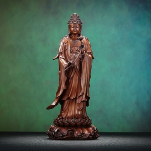 Zen Tâm Linh Đồng Bộ Ba Tượng amitabha <span class=keywords><strong>Trinity</strong></span> điêu khắc thủ công bàn thờ trung tâm cho thiền phước lành - Product Image 2