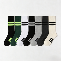 Chaussettes de football antidérapantes Pro Grip, échantillon gratuit pour match sur gazon synthétique, tissu tricoté écologique, support de protège-tibias, lettres personnalisables
