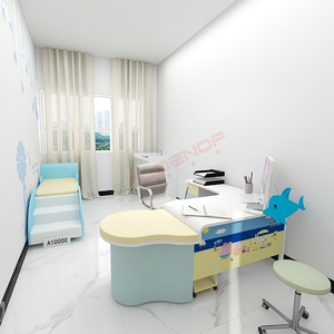 Escritorio de mostrador de estación de Enfermería de Hospital Médico Dental de sala de urgencias pediátricas de metal moderno personalizado - Product Image 5