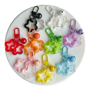 Llavero de Estrella de Gelatina Barato y Bonito, Llavero de Resina Acrílica de Color Caramelo, Amuleto de Pentagrama Kawaii - Product Image 2