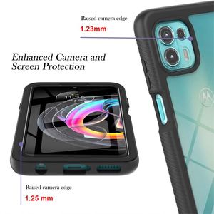 Funda Protectora Delgada de 360 Grados con Marco Frontal y Protector de Pantalla PET para <span class=keywords><strong>Motorola</strong></span> <span class=keywords><strong>Edge</strong></span> 20, 20 Lite, 20 Pro, G Pure, Resistente a Golpes - Product Image 5
