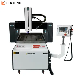 Yüksek hassasiyetli 3 eksenli 4 CNC eksenli freze makinesi 3030 4040 6060 6090 altın takı gravür metal kalıp CNC router