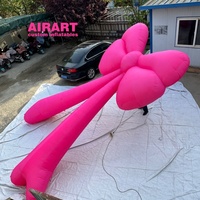 Nœud papillon gonflable géant personnalisé, nœud gonflable en tissu Oxford 420D avec impression de logo pour vitrine de centre commercial, promotion de marque, événement