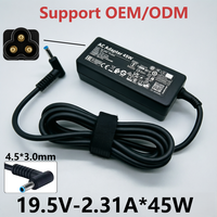 Adaptateur secteur pour ordinateur portable 19,5 V 2,31 A 45 W PD 3.0 ignifuge 4,5*3,0 mm 100-240 V AC, chargeur d'alimentation pour ordinateurs portables