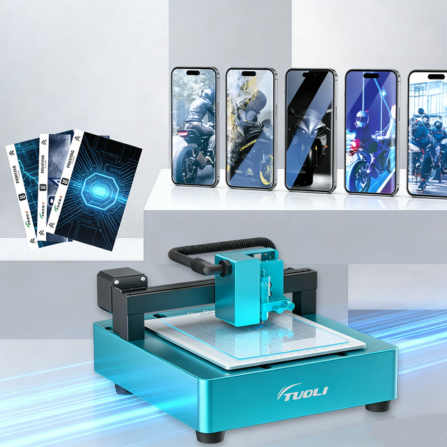 TuoLi 2026 Mini Hydrogel Screen Guard Protector Film Cutting Machine New Mobile Cell Phone Back Skin Cutter for Mobile Shop