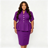 Robe de bureau mi-longue pour femme, col en V, style blazer peplum, coupe crayon, fournisseur de robes pour femmes, Sehe Fashion