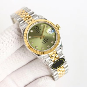 Reloj Drioshipping para mujer, esfera morada, 36MM, banda de acero inoxidable 904L con diamantes, reloj mecánico con LOGO personalizable, regalo ideal - Product Image 3