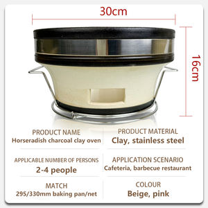 Parrilla <span class=keywords><strong>de</strong></span> Carbón Integrada <span class=keywords><strong>de</strong></span> Estilo Coreano, Parrilla Redonda <span class=keywords><strong>de</strong></span> Acero Inoxidable Grueso, Gran Recipiente para Carbón para un Calentamiento Rápido - Product Image 6