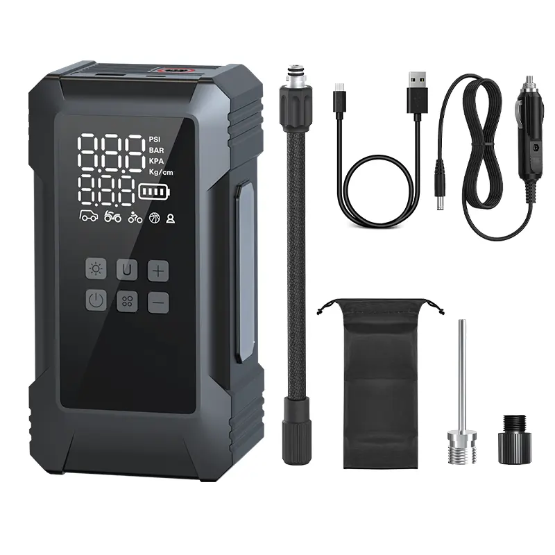 NEWO pompa udara elektrik Mini portabel 12V, kompresor udara mobil Inflator ban 2 Inflator ban silinder