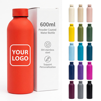 Bouteille d'eau réutilisable de haute qualité en acier inoxydable 304 à double paroi, compatible lave-vaisselle, avec logo personnalisé