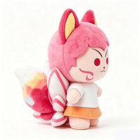 Fabricant OEM de jouets en peluche personnalisés Renard à neuf queues d'anime, faible MOQ, Kitsune mignon en peluche avec tenue pour logo et couleur personnalisés